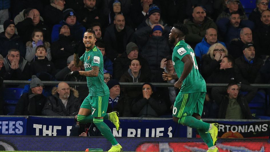Watford's Roberto Pereyra celebrates