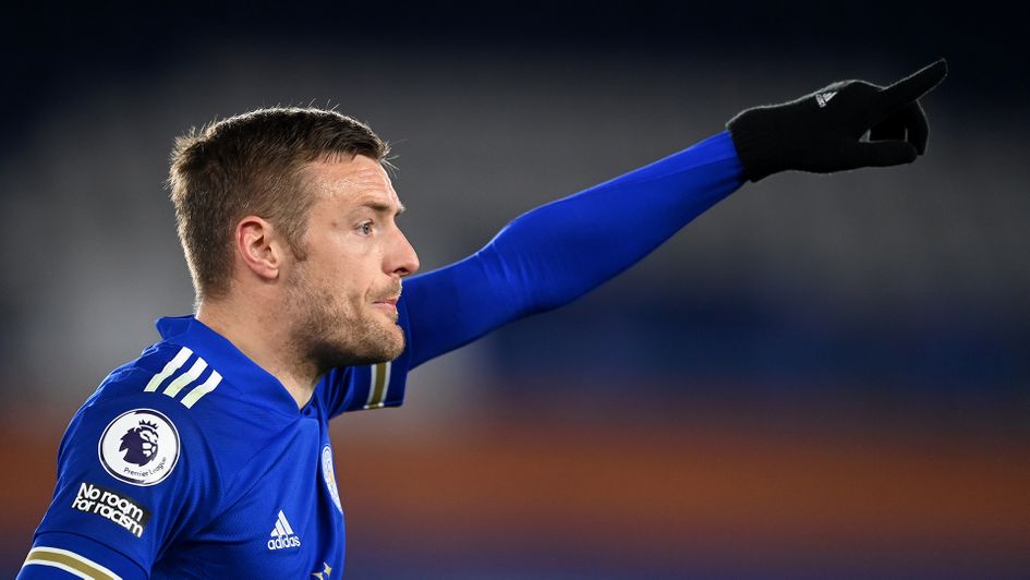 Leicester forward Jamie Vardy