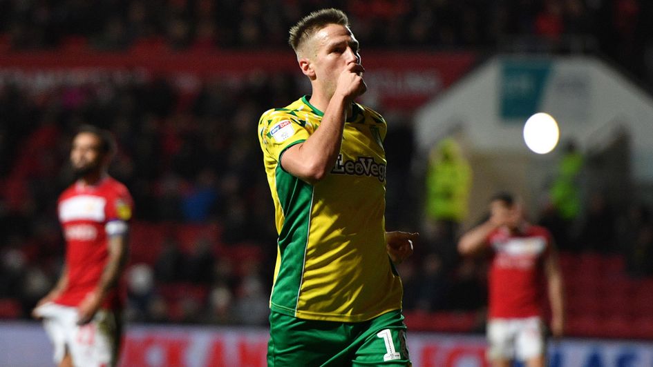 Marco Stiepermann celebrates after scoring against Bristol City