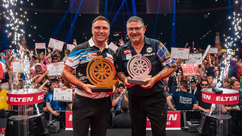 Gerwyn Price and Gary Anderson (Picture: PDC Europe/Sebastian Doppstadt)