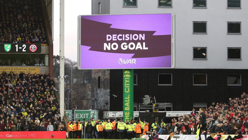 Sheffield United were denied a third goal at Norwich