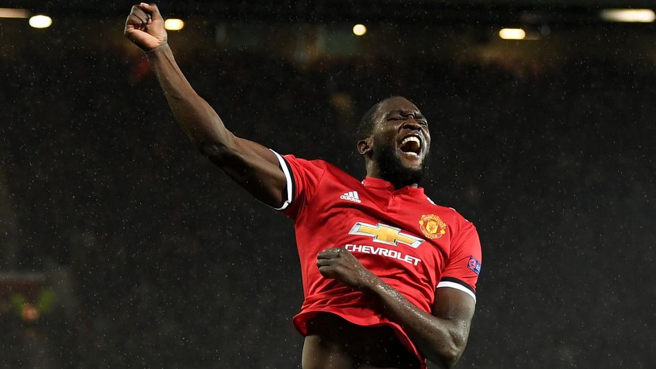 Romelu Lukaku celebrates after scoring