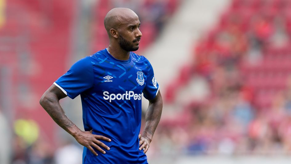 New recruit Fabian Delph in action for Everton