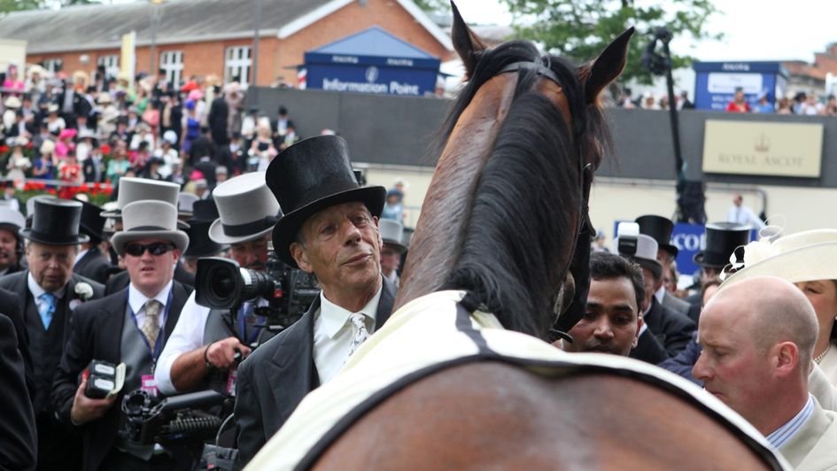 Sir Henry Cecil with Frankel at Royal Ascot