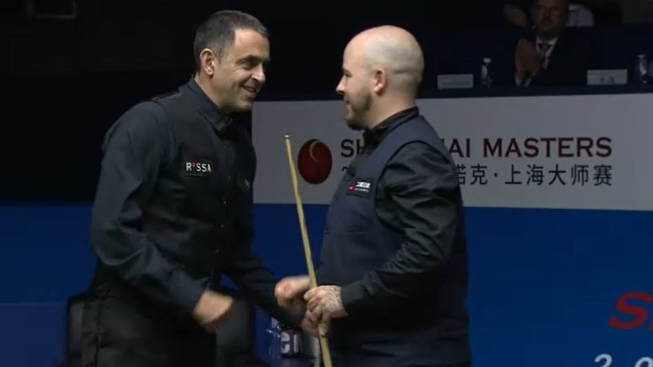 Ronnie O'Sullivan and Luca Brecel