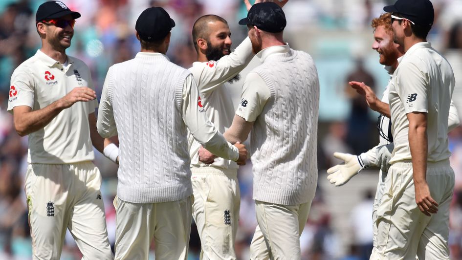 Moeen Ali celebrates