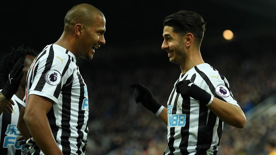 Salomon Rondon and Ayoze Perez celebrate