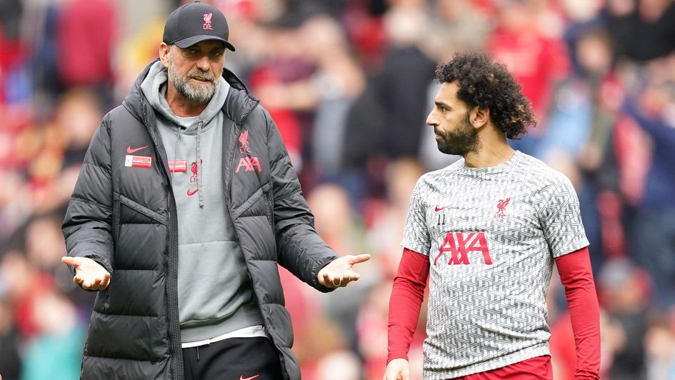 Jurgen Klopp (left) and Mohamed Salah