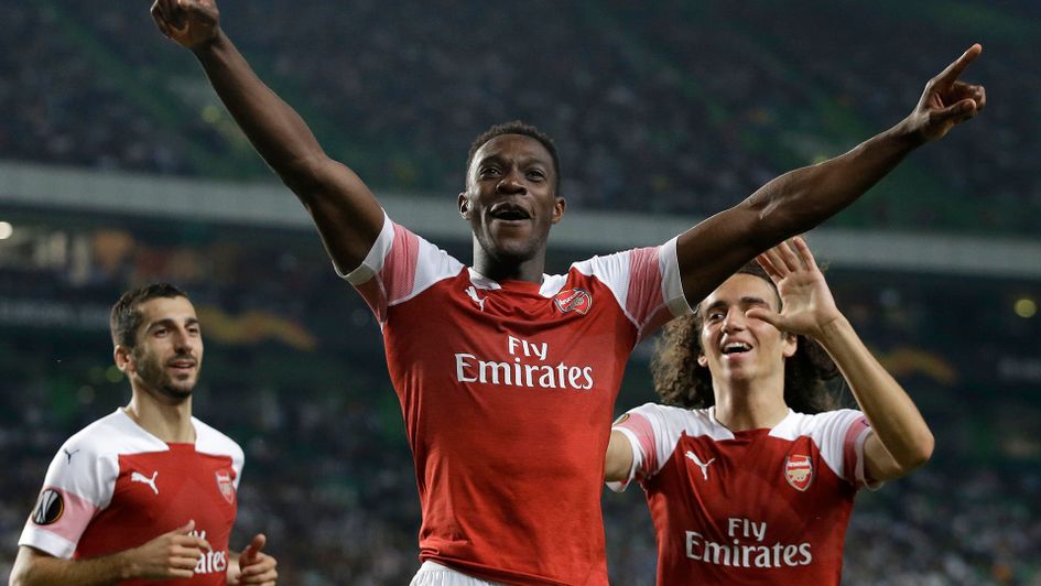 Danny Welbeck celebrates his winner