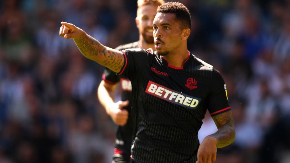 Josh Magennis celebrates after scoring for Bolton
