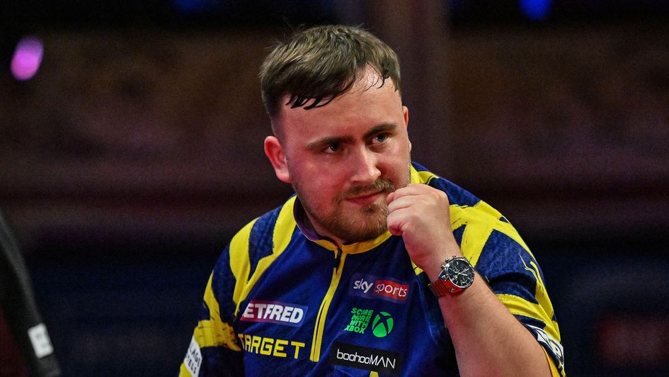 Luke Littler at the World Matchplay