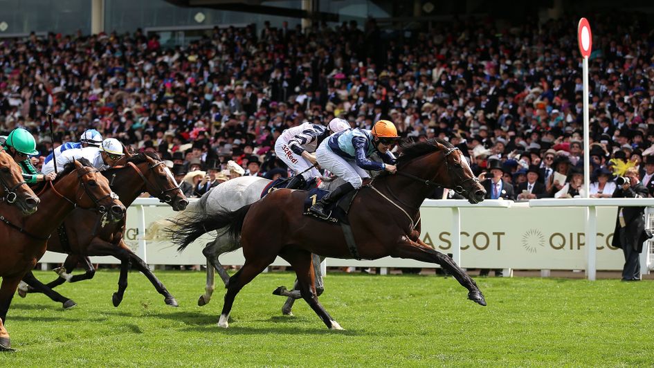 Accidental Agent beats Lord Glitters in the Queen Anne Stakes