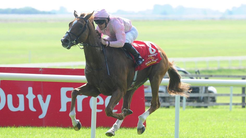 Sovereign wins the Irish Derby