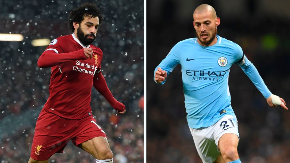 Mohamed Salah and David Silva