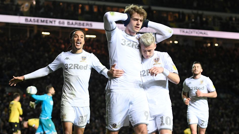 Patrick Bamford: Leeds forward celebrates his winner against Millwall at Elland Road