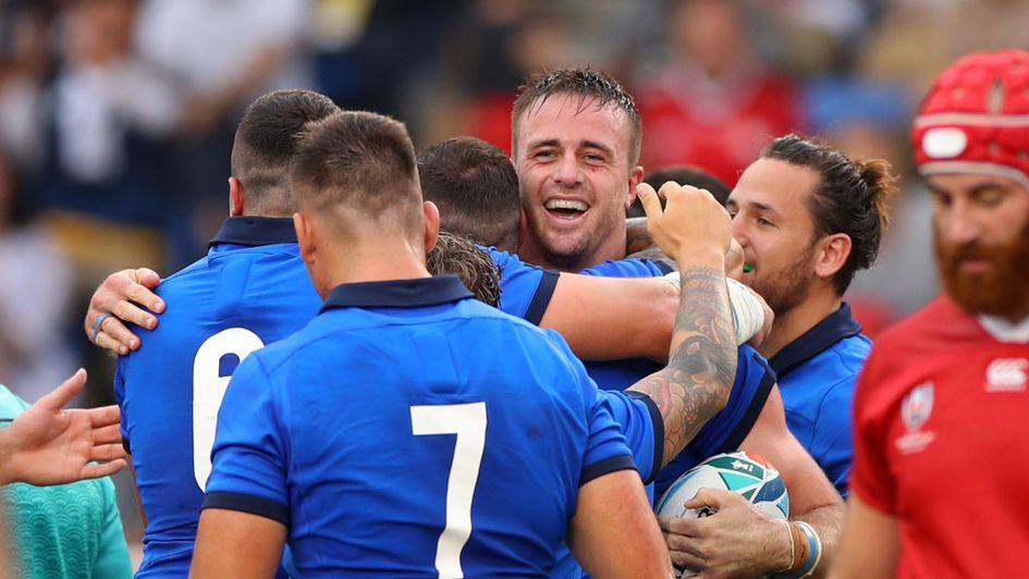 Braam Steyn celebrates