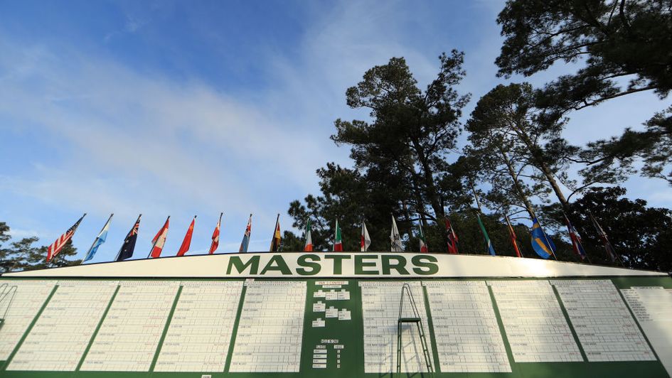 An early leaderboard from The Masters