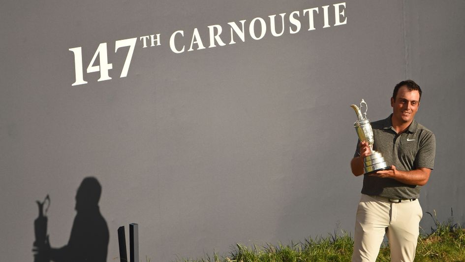 Francesco Molinari with the Claret Jug